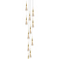 Abae - Incredible 12 Light Gold Cluster Pendant