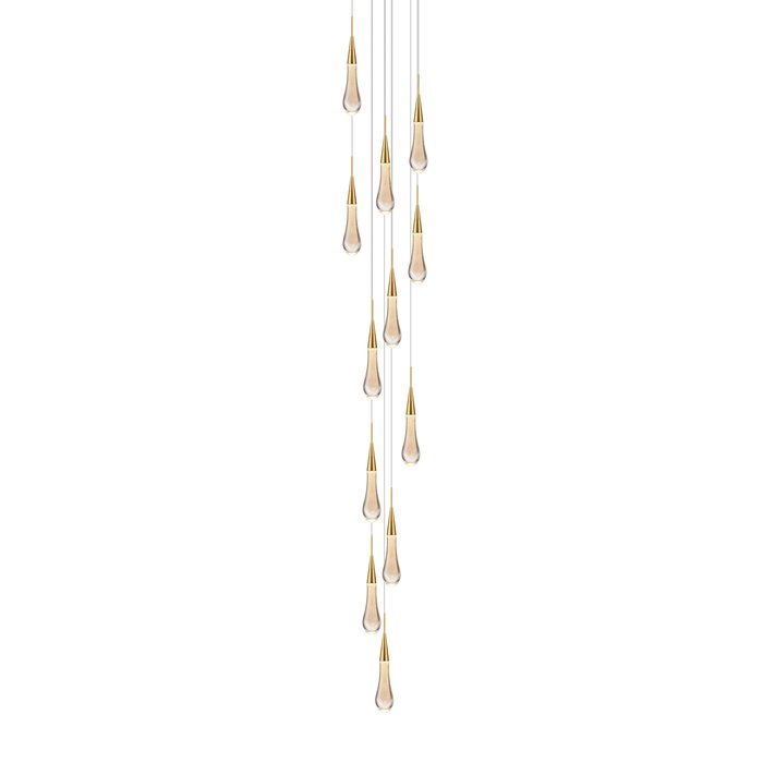 Abae - Incredible 12 Light Gold Cluster Pendant