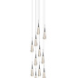 Abae - Classic 12 Light Polished Chrome Cluster Pendant