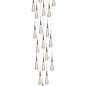 Abae - Deluxe 20 Light Polished Chrome Cluster Pendant