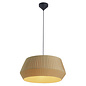 Maxim - Handtied Beige Cotton Shade Scandi Pendant