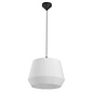 Maxim - Small Handtied White Cotton Shade Scandi Pendant