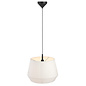 Maxim - Small Handtied White Cotton Shade Scandi Pendant