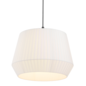 Maxim - Small Handtied White Cotton Shade Scandi Pendant