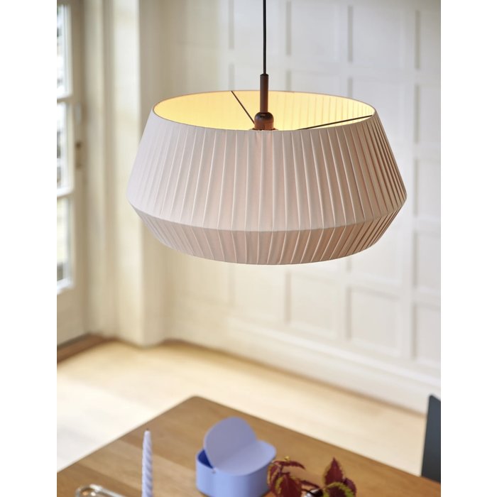 Maxim - Handtied Beige Cotton Shade Scandi Pendant