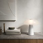 Glansig - White Marble Scandi Table Lamp