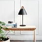 Rem - Black & Strap Scandi Table Lamp