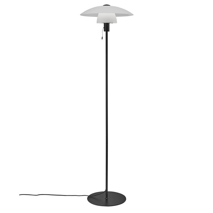 Verona - Louvred White Scandi Floor Lamp