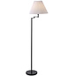 Finesse - Scandi Floor Lamp with White Pleated Fabric Shade