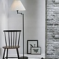 Finesse - Scandi Floor Lamp with White Pleated Fabric Shade