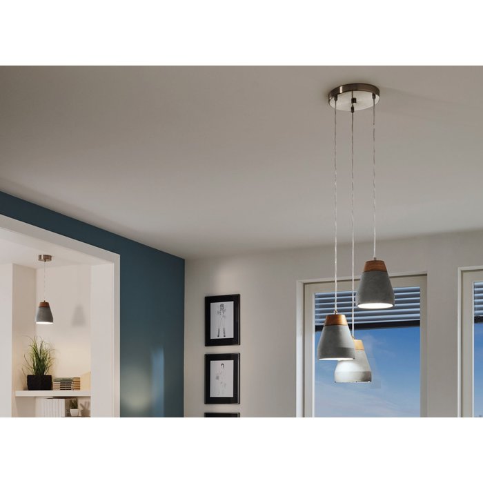 Tarega - Grey Concrete Minimalist Pendant