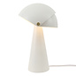 Cowl - White Scandi Table Lamp with Adjustable Shade