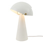 Cowl - White Scandi Table Lamp with Adjustable Shade