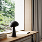 Cowl - Black Scandi Table Lamp with Adjustable Shade