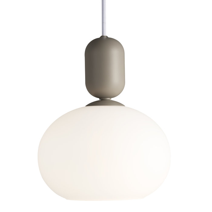 Nystan - Grey and Opal Glass Scandi Pendant