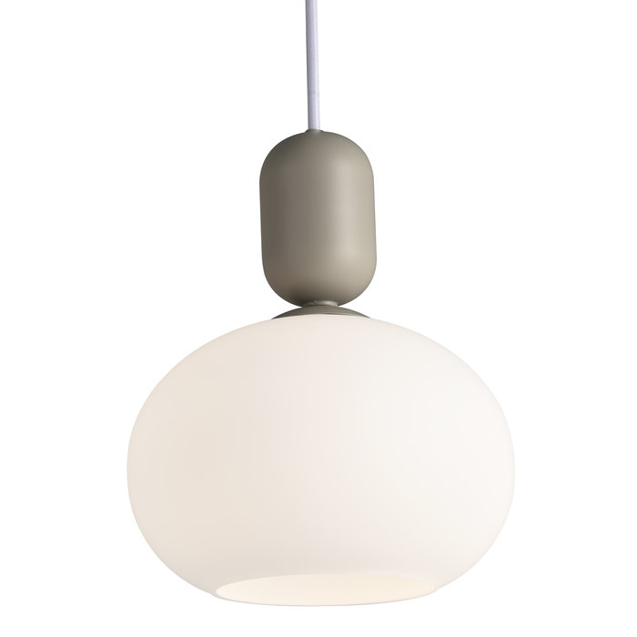 Nystan - Grey and Opal Glass Scandi Pendant