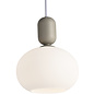 Nystan - Grey and Opal Glass Scandi Pendant