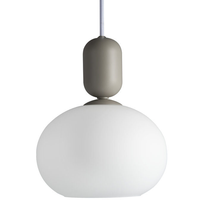 Nystan - Grey and Opal Glass Scandi Pendant