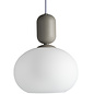 Nystan - Grey and Opal Glass Scandi Pendant