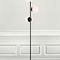 Tre - Black and Opal Modern Scandi Floor Lamp