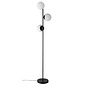 Tre - Black and Opal Modern Scandi Floor Lamp