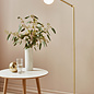 Comitis - Opal and Brass Adjustable Scandi Floor Lamp