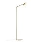 Comitis - Opal and Brass Adjustable Scandi Floor Lamp