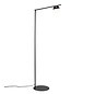 Comitis - Opal and Black Adjustable Scandi Floor Lamp