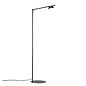 Comitis - Opal and Black Adjustable Scandi Floor Lamp