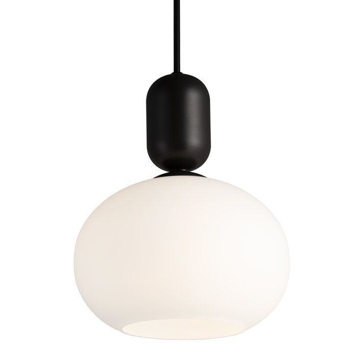 Nystan - Black and Opal Glass Scandi Pendant