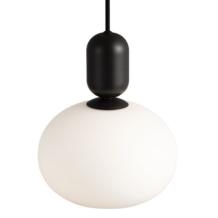 Nystan - Black and Opal Glass Scandi Pendant