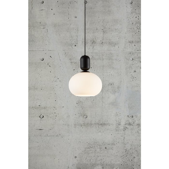 Nystan - Black and Opal Glass Scandi Pendant