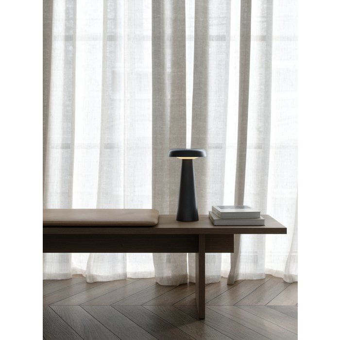 Cello - Portable and Rechargable Grey Scandi Table Lamp