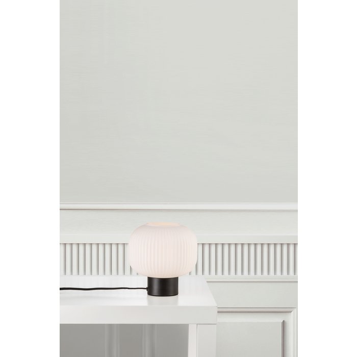 Milli - Metal and Opal Glass Scandi Table Lamp