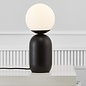 Nystan - Grey and Opal Glass Scandi Table Lamp