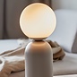 Nystan - Mocha and Opal Glass Scandi Table Lamp