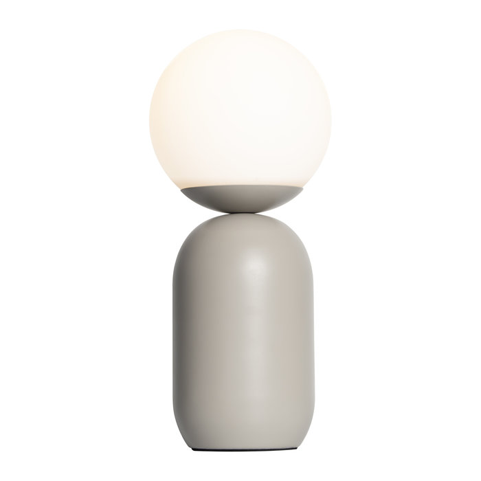 Nystan - Mocha and Opal Glass Scandi Table Lamp