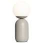 Nystan - Mocha and Opal Glass Scandi Table Lamp