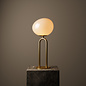 Cherish - Shaped Opal and Brass Scandi Table Lamp