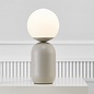 Nystan - Mocha and Opal Glass Scandi Table Lamp