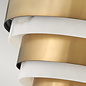 Cirque - Brass & Faux Alabaster Hoop Semi Flush Ceiling Light