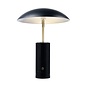 Madem - Marble Black Scandi Table Lamp with Oversized Shade