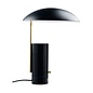 Madem - Marble Black Scandi Table Lamp with Oversized Shade