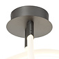 Harmony - Modern LED Semi Flush Ceiling Light in Black
