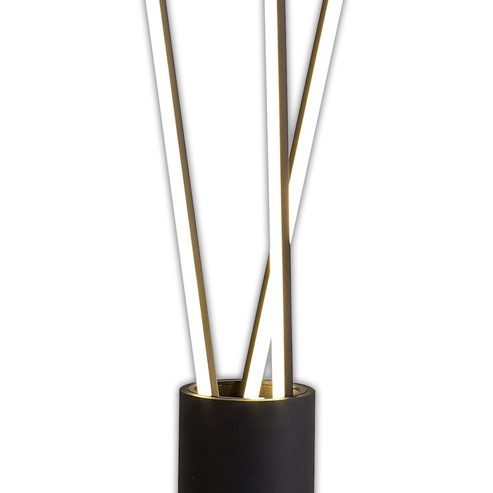 Patayo - 3 Light LED Floor Lamp in Black