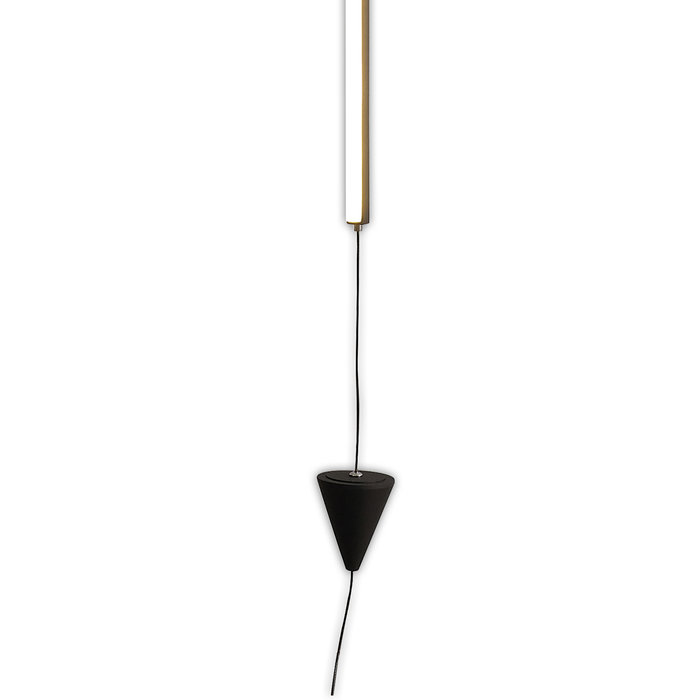 Patayo - Vertical LED Pendant/Floor Lamp in Black