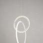 Fettle - LED Double Hoop Modern White Pendant