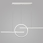 Fettle - LED Linear & Hoop Modern White Pendant