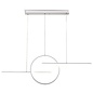 Fettle - LED Linear & Hoop Modern White Pendant
