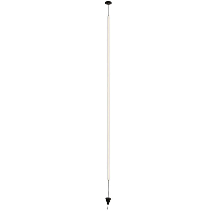 Patayo - Vertical LED Pendant/Floor Lamp in Black